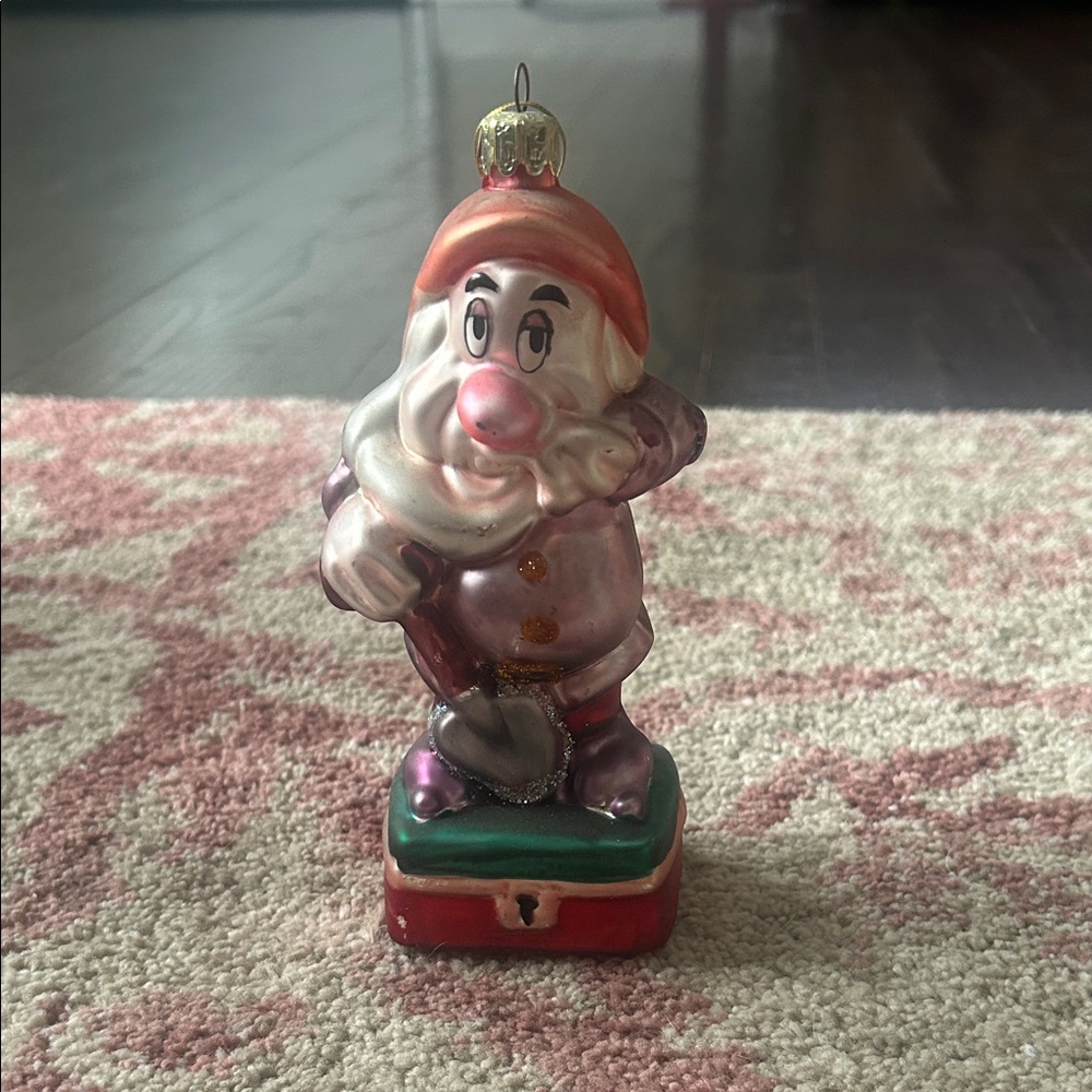 Festive Gnome Holiday Ornament - Pink and Orange